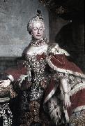 Johann Ernst Heinsius Bernhardine Christiane Sophie von Sachsen-Weimar (1724-1757), Furstin von Schwarzburg-Rudolstadt oil painting artist